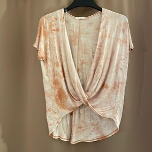 Mikey & Joey Balletcore Twist top tie dye Sz S